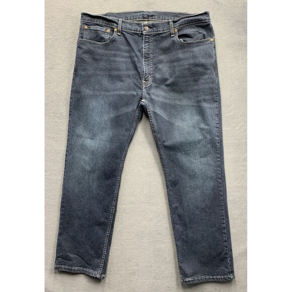 Levis 559 Denim Jeans Mens Size 40x30 Blue Relaxed Straight Medium Wash - Picture 1 of 16